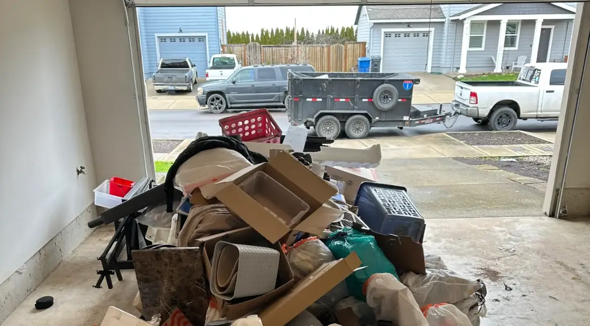EZ Junk Hauling Debris Removal Before After