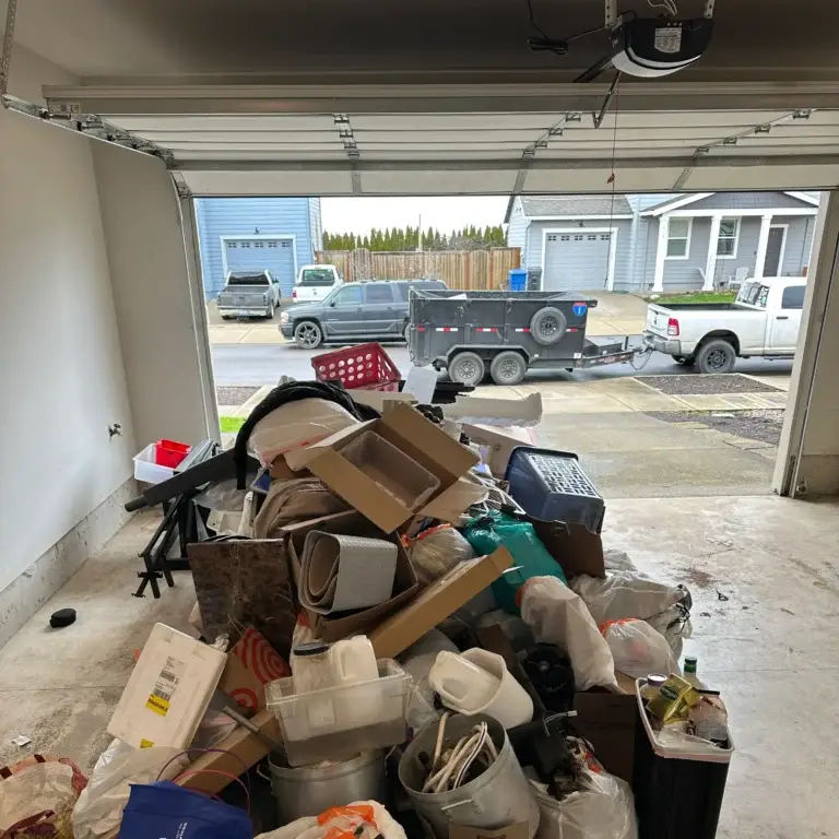 EZ Junk Hauling Debris Removal Before After