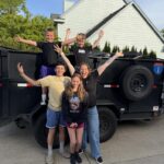Family-owned junk removal in Salem, Oregon team with trailer